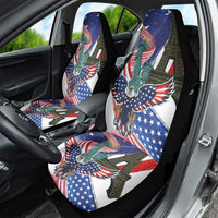 French-American Heritage Month Car Seat Cover Dual Heritage and National Flag