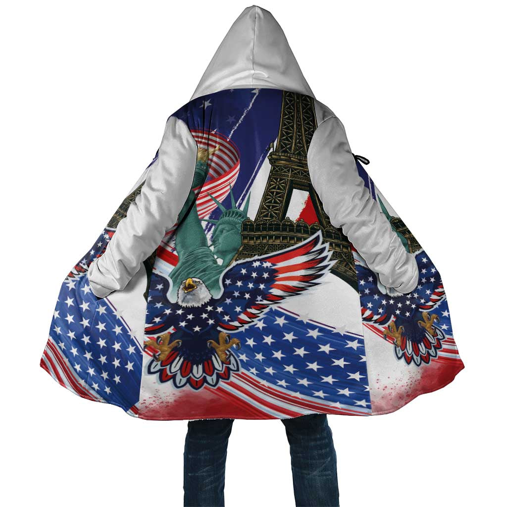 French-American Heritage Month Cloak Dual Heritage and National Flag