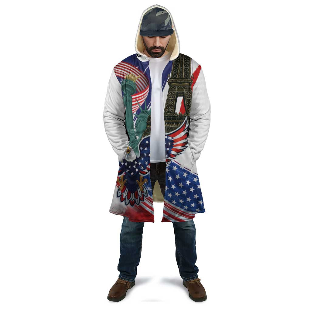 French-American Heritage Month Cloak Dual Heritage and National Flag
