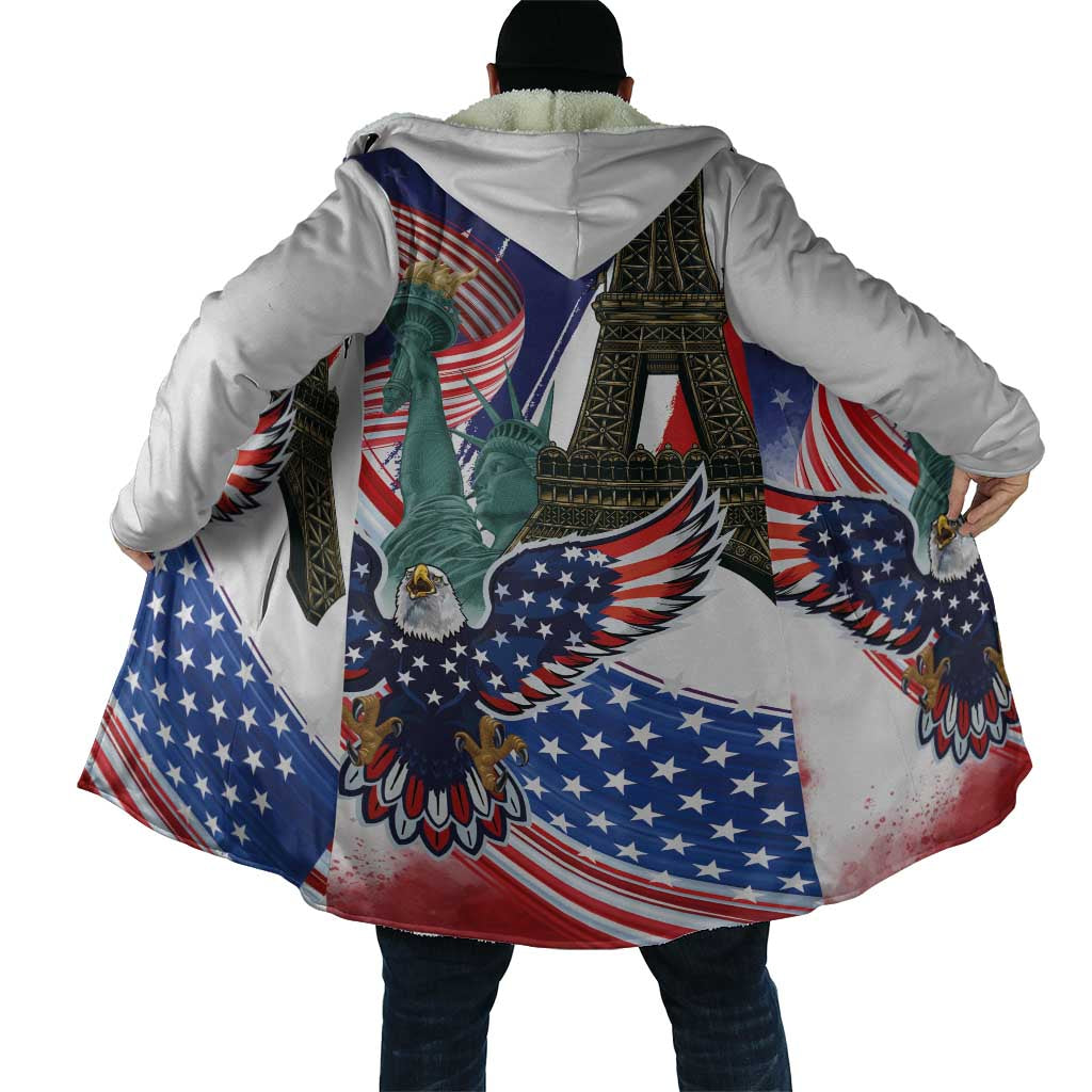 French-American Heritage Month Cloak Dual Heritage and National Flag