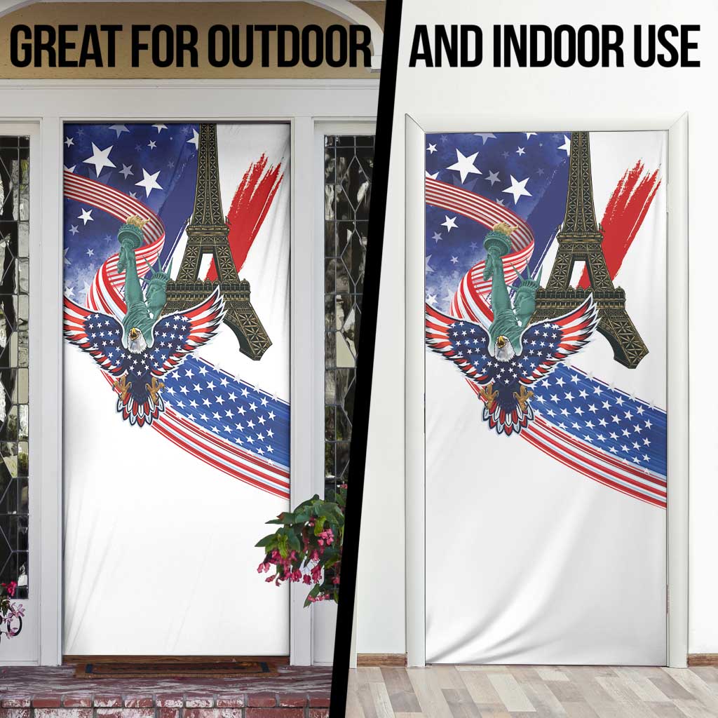 French-American Heritage Month Door Cover Dual Heritage and National Flag