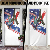 French-American Heritage Month Door Cover Dual Heritage and National Flag