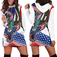 French-American Heritage Month Hoodie Dress Dual Heritage and National Flag