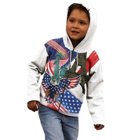 French-American Heritage Month Kid Hoodie Dual Heritage and National Flag