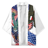 French-American Heritage Month Kimono Dual Heritage and National Flag