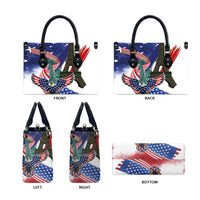 French-American Heritage Month Leather Bag Dual Heritage and National Flag