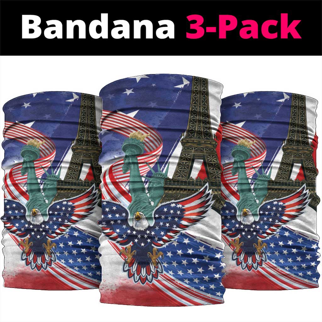 French-American Heritage Month Neck Gaiter Dual Heritage and National Flag