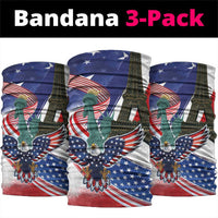 French-American Heritage Month Neck Gaiter Dual Heritage and National Flag