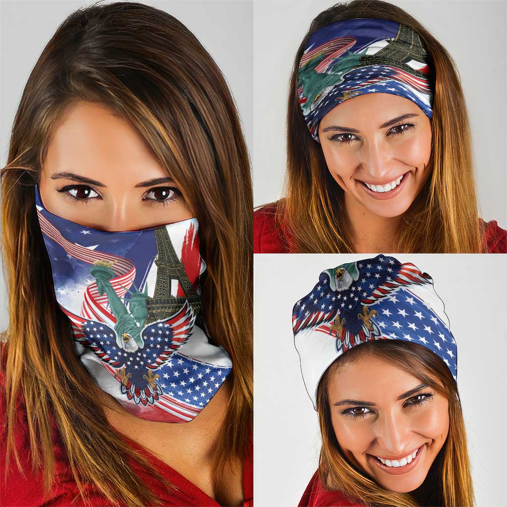 French-American Heritage Month Neck Gaiter Dual Heritage and National Flag