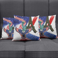 French-American Heritage Month Pillow Cover Dual Heritage and National Flag