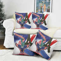 French-American Heritage Month Pillow Cover Dual Heritage and National Flag