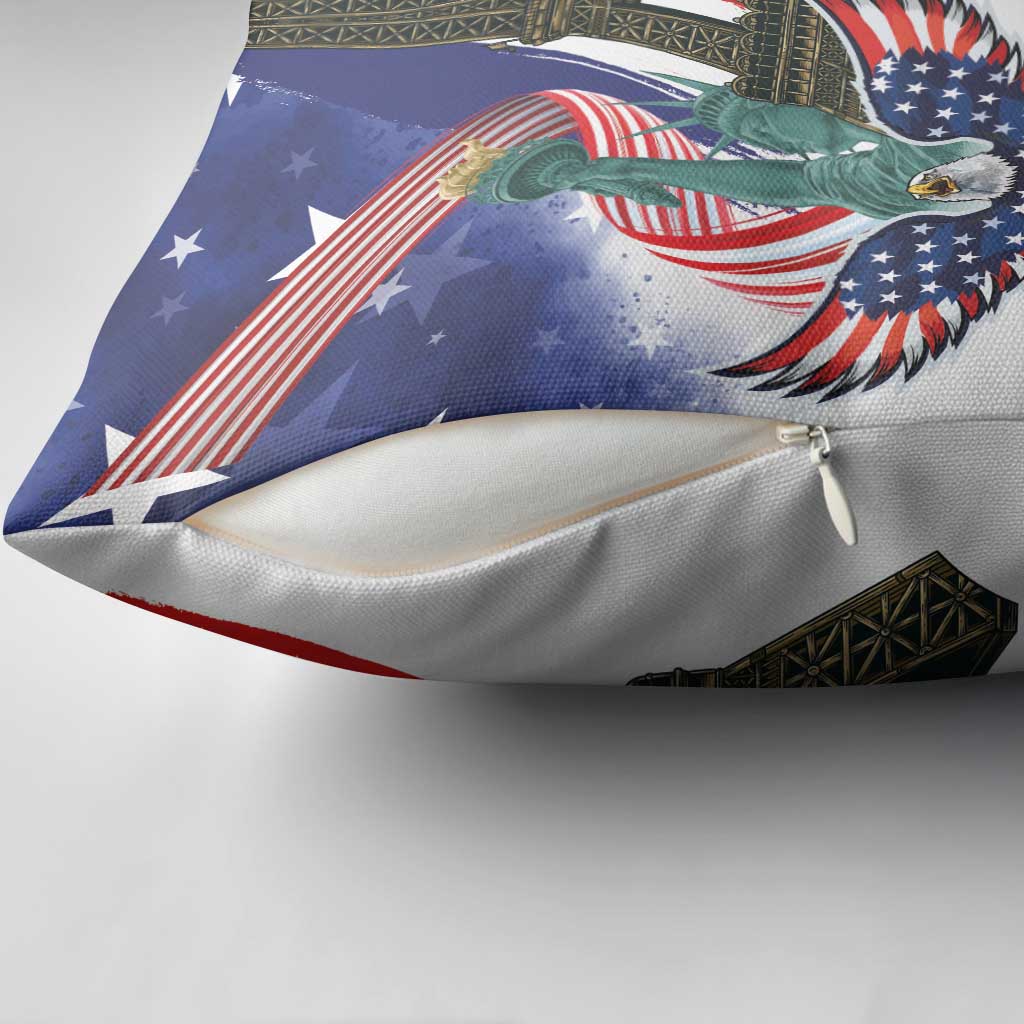 French-American Heritage Month Pillow Cover Dual Heritage and National Flag