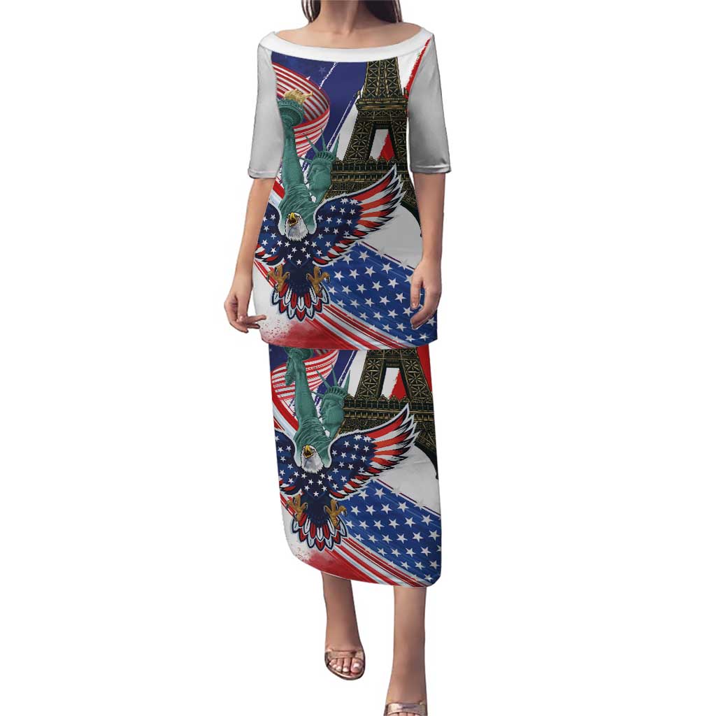 French-American Heritage Month Puletasi Dual Heritage and National Flag