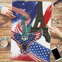 French-American Heritage Month Puzzle Dual Heritage and National Flag