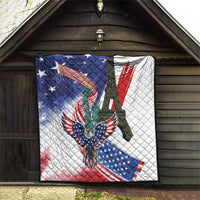 French-American Heritage Month Quilt Dual Heritage and National Flag