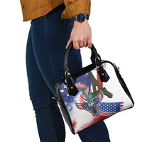 French-American Heritage Month Shoulder Handbag Dual Heritage and National Flag