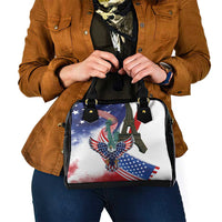 French-American Heritage Month Shoulder Handbag Dual Heritage and National Flag