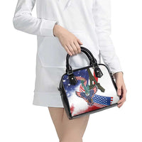 French-American Heritage Month Shoulder Handbag Dual Heritage and National Flag