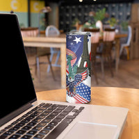 French-American Heritage Month Skinny Tumbler Dual Heritage and National Flag