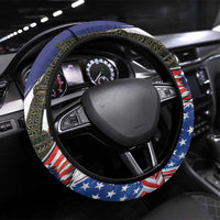 French-American Heritage Month Steering Wheel Cover Dual Heritage and National Flag