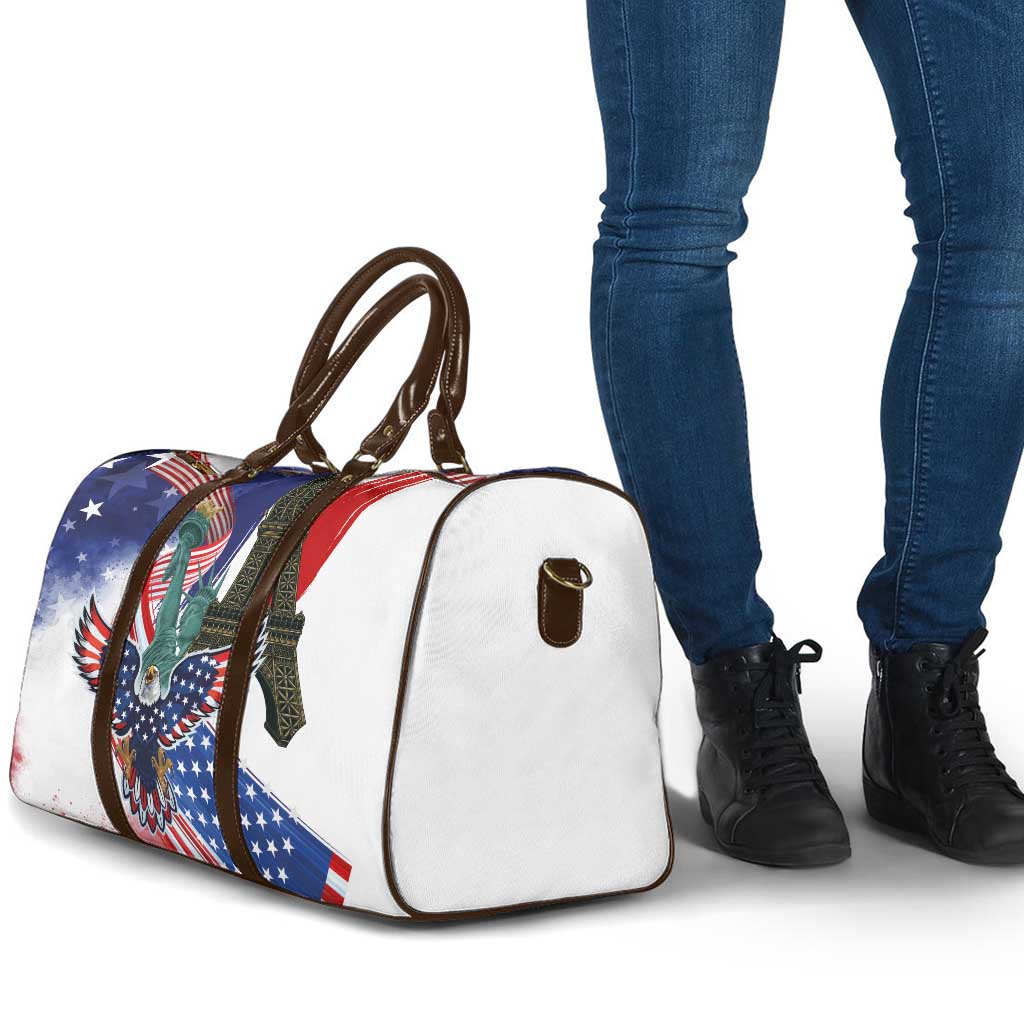 French-American Heritage Month Travel Bag Dual Heritage and National Flag