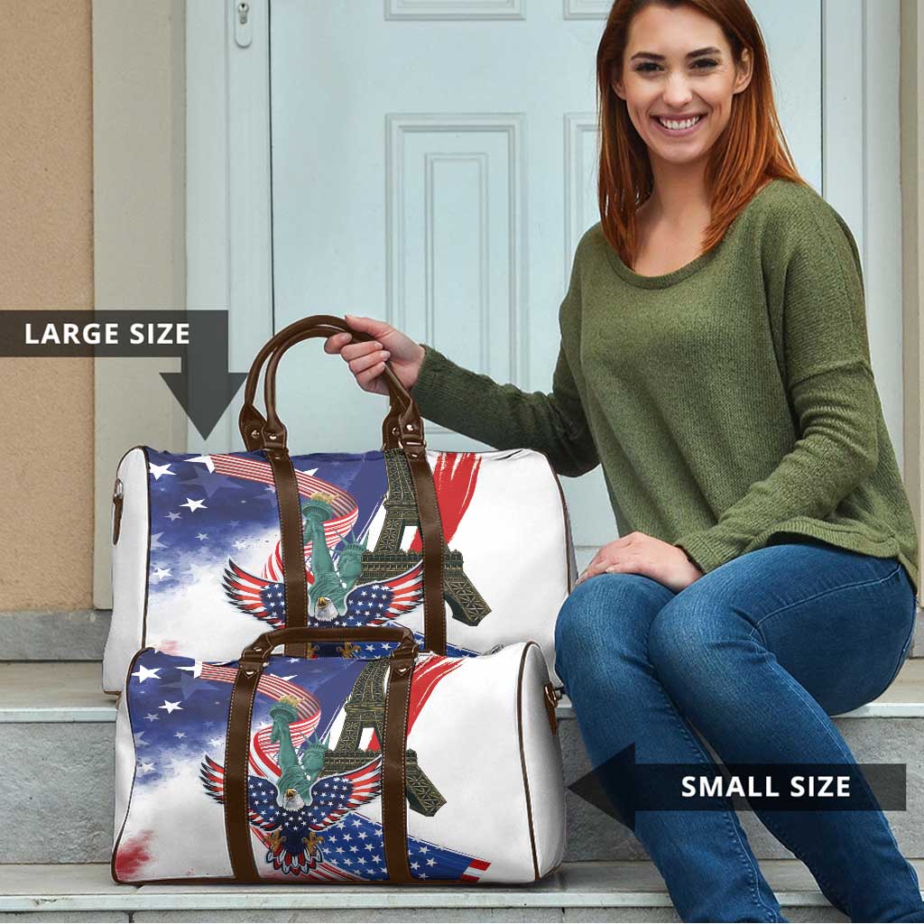 French-American Heritage Month Travel Bag Dual Heritage and National Flag