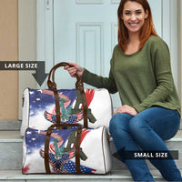French-American Heritage Month Travel Bag Dual Heritage and National Flag