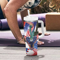 French-American Heritage Month Tumbler With Handle Dual Heritage and National Flag