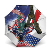 French-American Heritage Month Umbrella Dual Heritage and National Flag