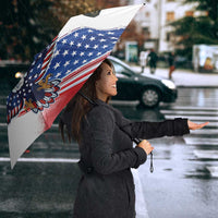 French-American Heritage Month Umbrella Dual Heritage and National Flag