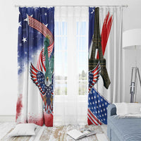 French-American Heritage Month Window Curtain Dual Heritage and National Flag