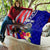 Personalised American Samoa and United States Quilt Bald Eagle and Seal Hibiscus Polynesian Pattern - Wonder Print Shop