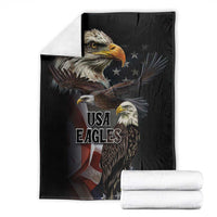 American Eagles Blanket United States Flag Vintage Style