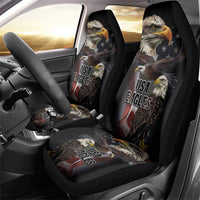 American Eagles Car Seat Cover United States Flag Vintage Style - Wonder Print Shop