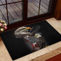 American Eagles Rubber Doormat United States Flag Vintage Style - Wonder Print Shop