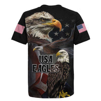American Eagles Rugby Jersey United States Flag Vintage Style - Wonder Print Shop