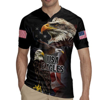 American Eagles Rugby Jersey United States Flag Vintage Style - Wonder Print Shop