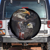 American Eagles Spare Tire Cover United States Flag Vintage Style - Wonder Print Shop