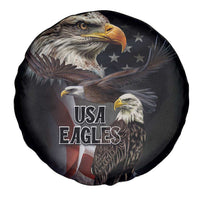 American Eagles Spare Tire Cover United States Flag Vintage Style - Wonder Print Shop