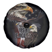 American Eagles Spare Tire Cover United States Flag Vintage Style - Wonder Print Shop