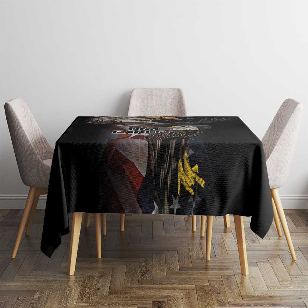 American Eagles Tablecloth United States Flag Vintage Style - Wonder Print Shop