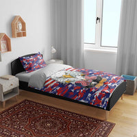 American Eagles Bedding Set United States Flag Camouflage Style - Wonder Print Shop