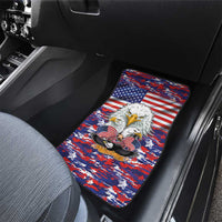 American Eagles Car Mats United States Flag Camouflage Style - Wonder Print Shop