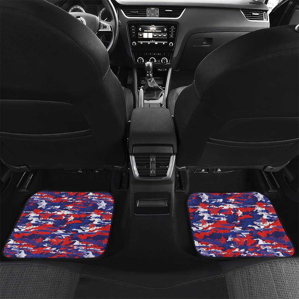 American Eagles Car Mats United States Flag Camouflage Style - Wonder Print Shop