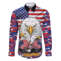 American Eagles Family Matching Puletasi and Hawaiian Shirt United States Flag Camouflage Style - Wonder Print Shop