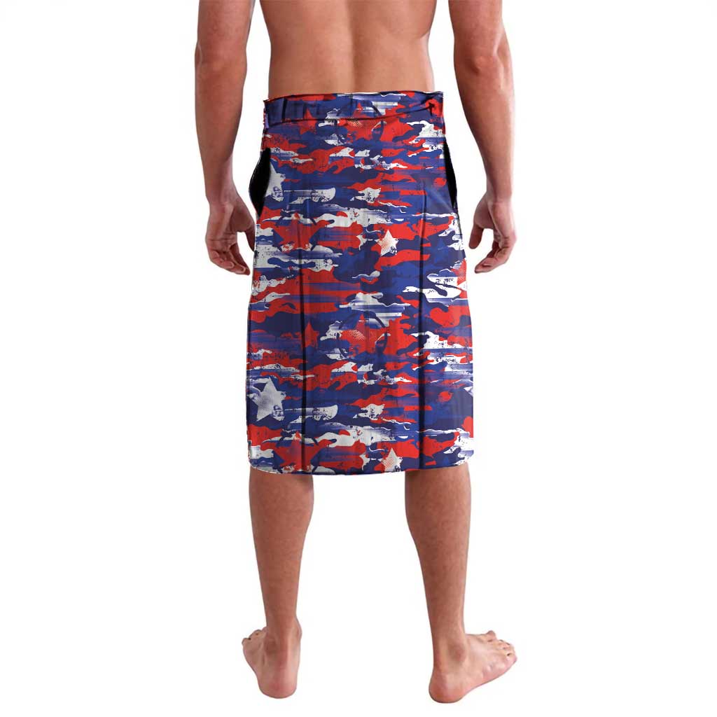 American Eagles Lavalava United States Flag Camouflage Style - Wonder Print Shop