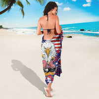 American Eagles Sarong United States Flag Camouflage Style - Wonder Print Shop
