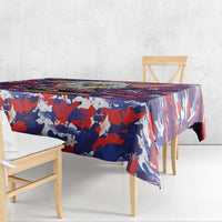 American Eagles Tablecloth United States Flag Camouflage Style - Wonder Print Shop