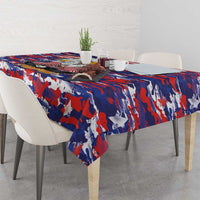 American Eagles Tablecloth United States Flag Camouflage Style - Wonder Print Shop