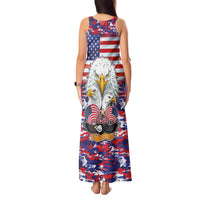 American Eagles Tank Maxi Dress United States Flag Camouflage Style - Wonder Print Shop